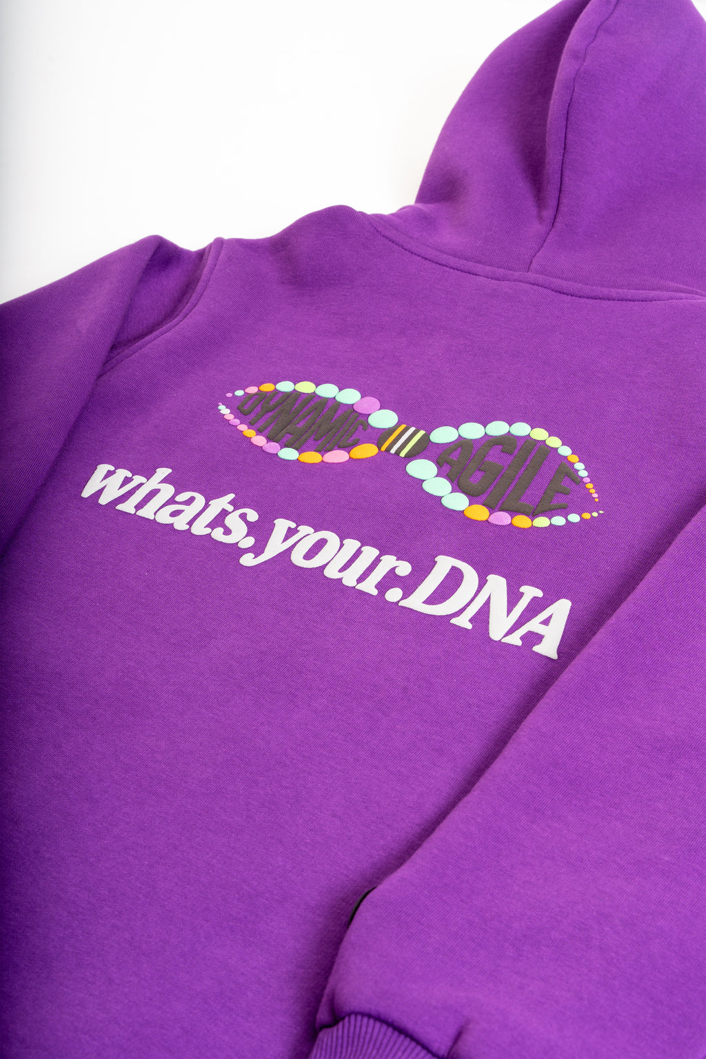 Kids Cotton Hoodie for Boys and Girls | What's Your DNA | Dynamic n Agile | Purple
