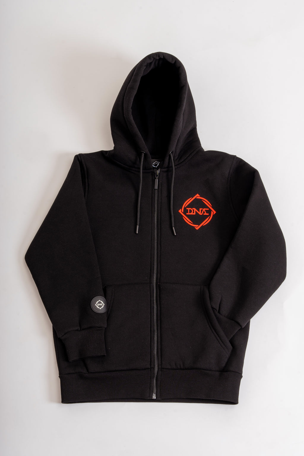 Kids Cotton Hoodie for Boys and Girls | What's Your DNA | Dynamic n Agile | Jet Black