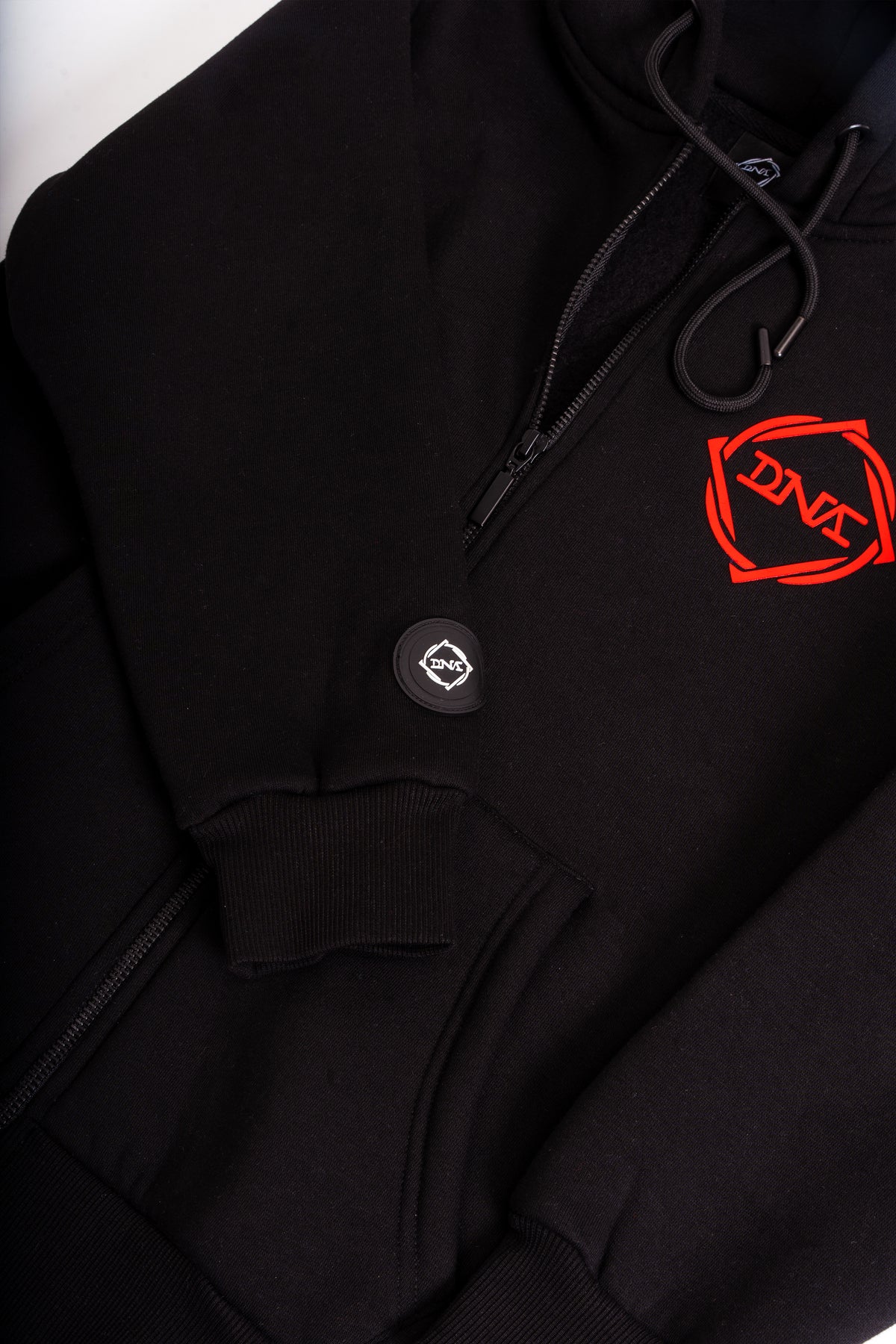 Kids Cotton Hoodie for Boys and Girls | What's Your DNA | Dynamic n Agile | Jet Black