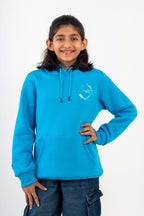 Soft cotton kids sports hoodie front view
Kids hoodie with brushed fleece lining
Breathable children's cotton hoodie
Slim fit kids hoodie in Turkish Tile
Performance hoodie for boys and girls